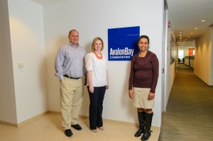 Mark Delisi, Sr. Director of Corporate Responsibility; Christina Wilson, Investments & Corporate Responsibility Administrator; Gauri Paydenkar, Sr. Pricing & Revenue Manager – who help facilitate the partnership between AvalonBay and Arlington Free Clinic.